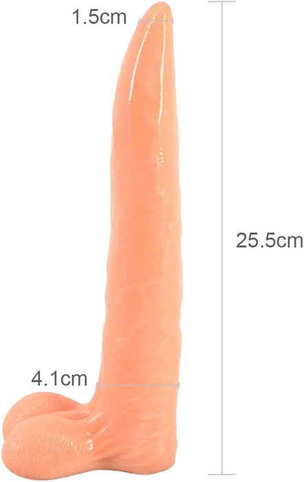 25,5 cm garīdzīga brieža formā dildo, elastīgs un mīksts intīmajām baudām