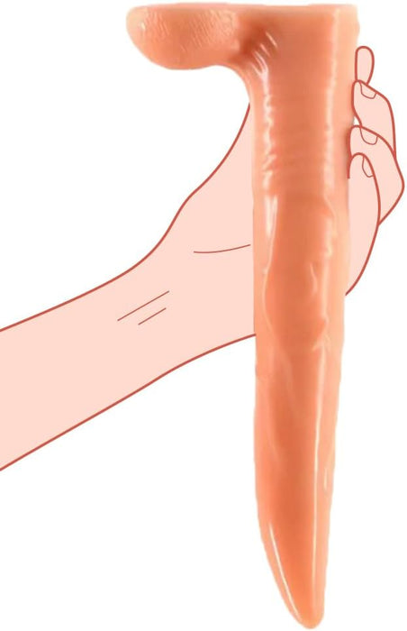25,5 cm garīdzīga brieža formā dildo, elastīgs un mīksts intīmajām baudām