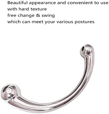 Металлический массажер для точки G и простаты с сильной присоской, эргономичный