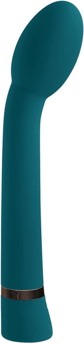 Universāls On The Spot zaļš vibrators ar 10 režīmiem un ovālu galvu