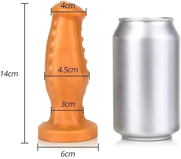 Силиконовый анальный дилдо с сильной присоской – маленький и удобный для новичков