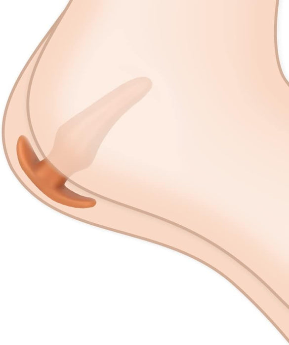 Супермягкий жидкий силиконовый анальный плаг с сильной присоской M