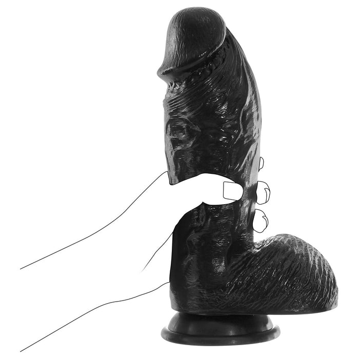 Realistisks 21 cm Anālais Dildo ar 3D Tekstūru un G-Punkta Stimulāciju