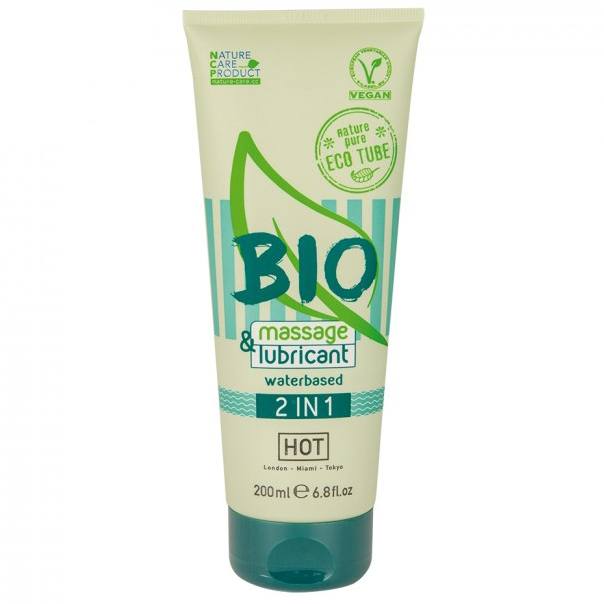 HOT BIO 2in1 masāžas eļļa un lubrikants 200ml