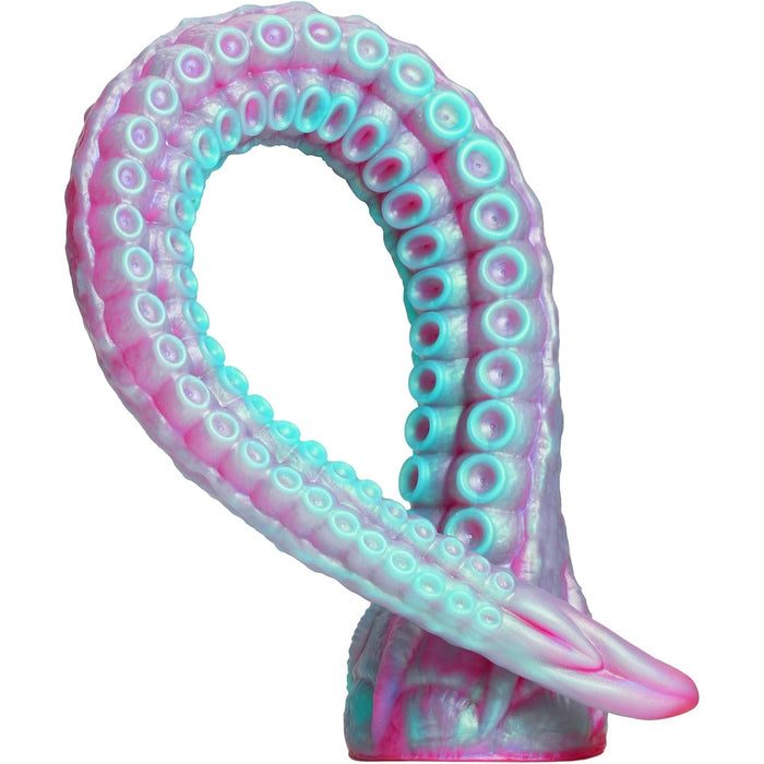 40 cm šķidra silikona oktopusa dildo ar spēcīgu piesūcekni – unikālas krāsas un reālistisks dizains