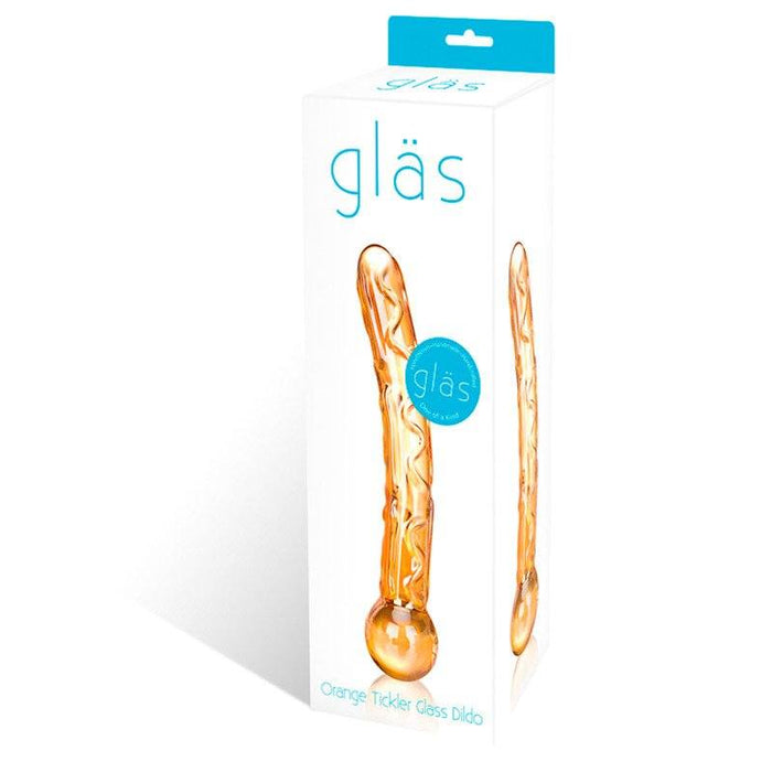 Glas Orange Tickler Dildo stikla dzimumlocekļa simulators