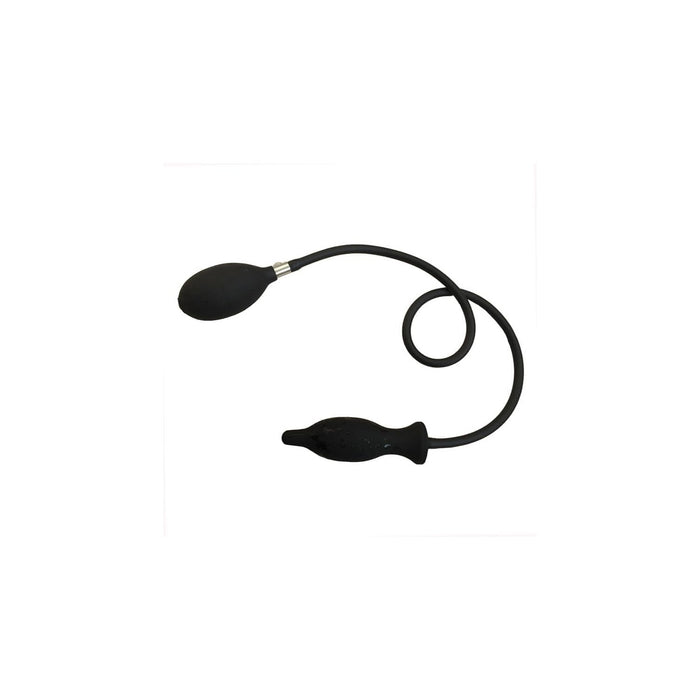 Надувная анальная пробка с вибрацией и сильной присоской для начинающих