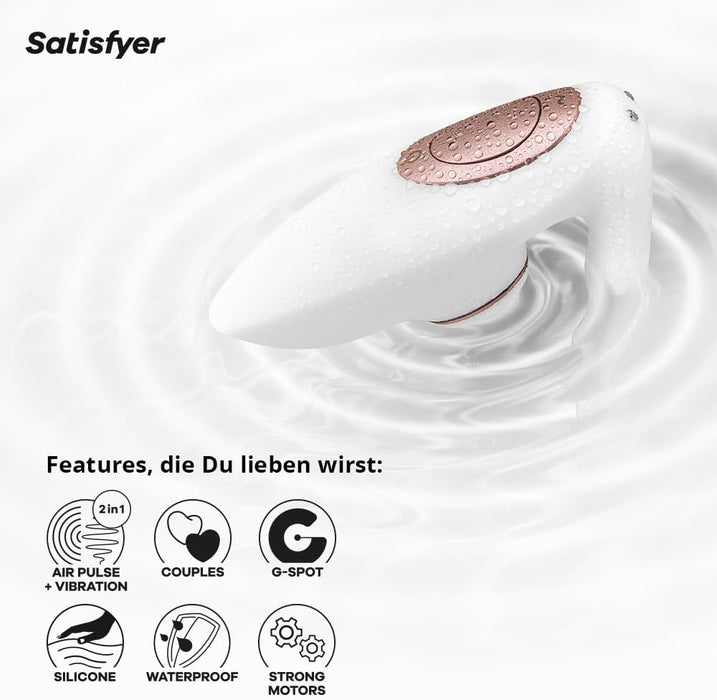 Вибратор для пар Pro 4 Couples с сильной присоской и 10 режимами вибрации