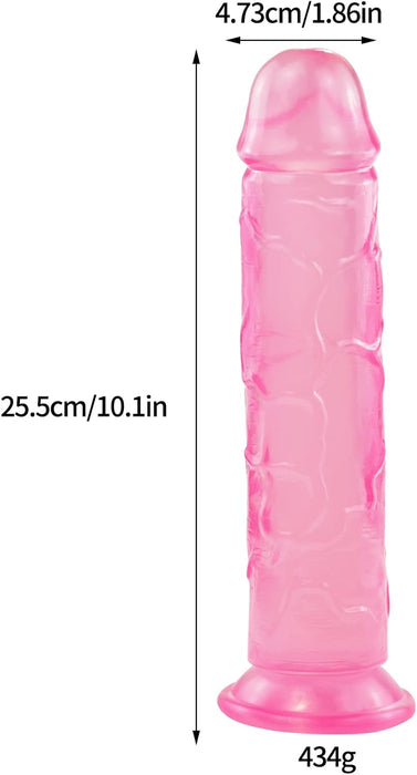 Crystal Jellies Realistisks Dildo ar Stipru Piesūcēju 17,5 cm