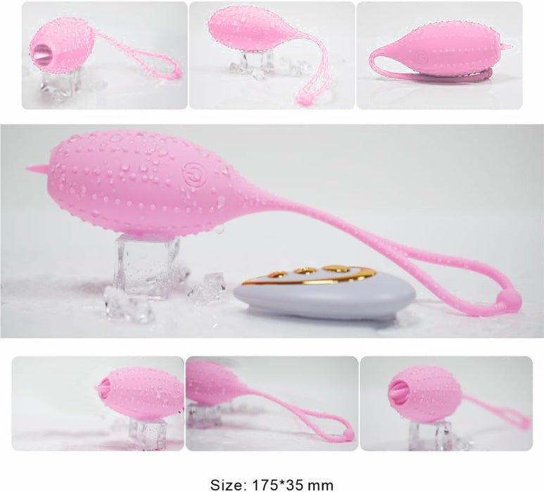 Виброяйцо с дистанционным управлением с сильной присоской и 10 режимами