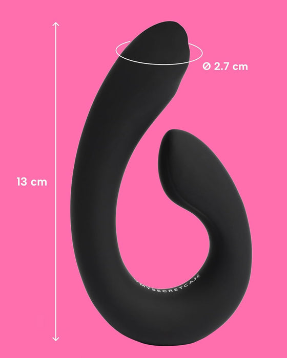 Дискретный вибратор для клитора и влагалища с сильной присоской для пар