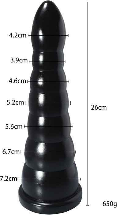 Realistisks 26 cm dildo ar stipru piesūcekni – universāla bauda