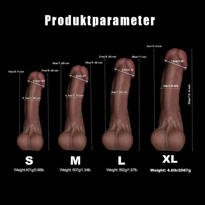 Экстра длинный гибкий реалистичный силиконовый дилдо с сильной присоской