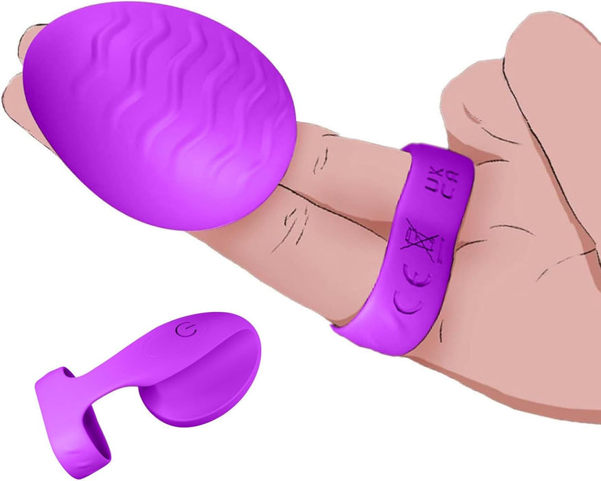 Elegants pirkstu vibrators ar 10 vibrācijas režīmiem intīmai baudas pieredzei