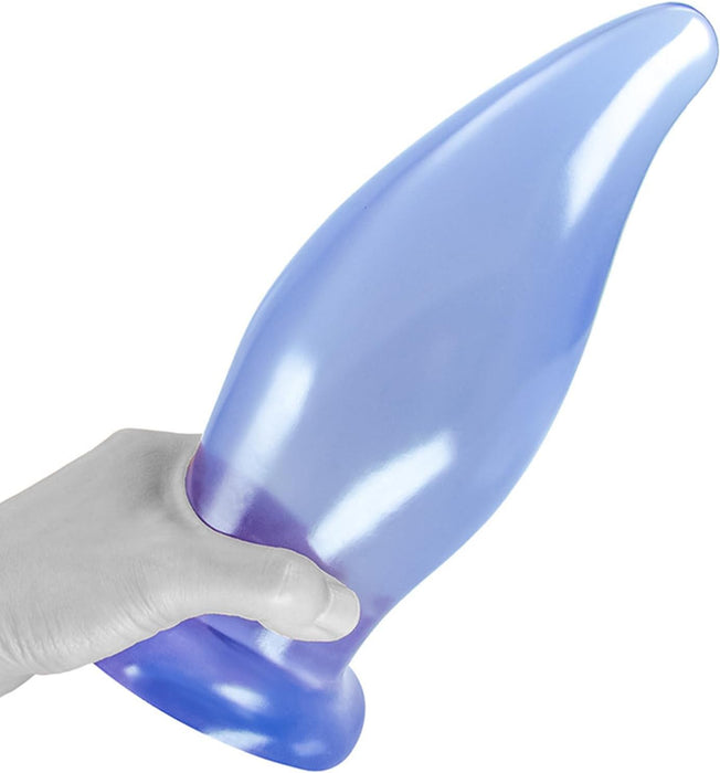 Большая анальная пробка с сильной присоской и гибкостью для удовольствия