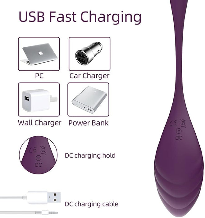 Вибратор-пуля с приложением и Bluetooth, 9 режимов, с сильной присоской