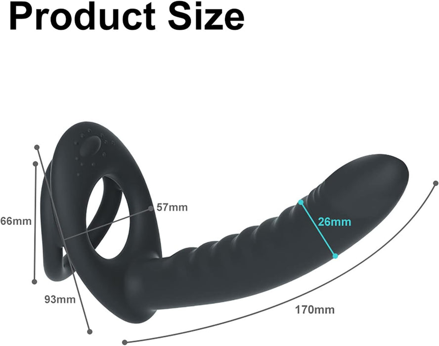 3-in-1 pāru vibrators ar silikona pārklājumu un tālvadības pulti