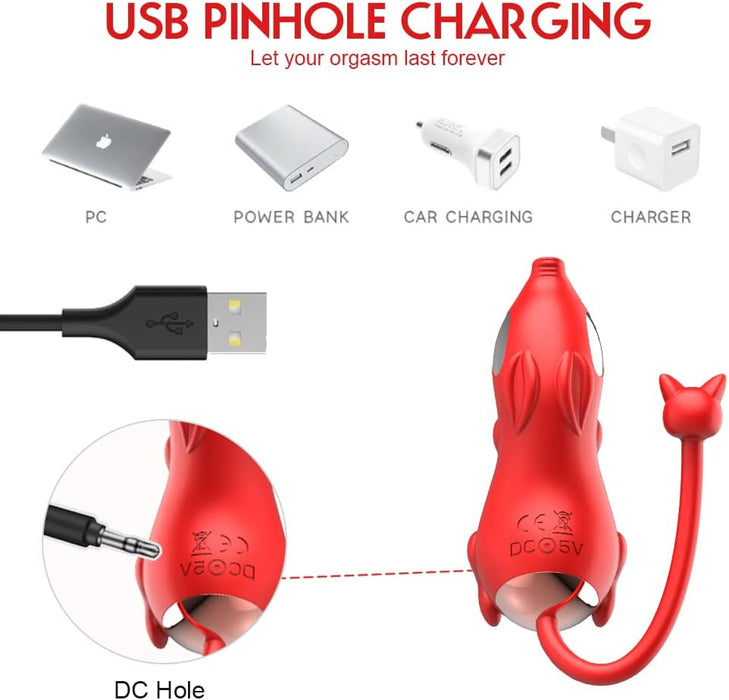 Уникальный вибратор в форме свинки с сильной присоской и 10 режимами вибрации для женщин
