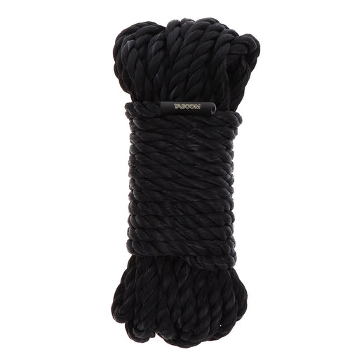 Taboom Bondage virvė 10 metrų, 7 mm skersmens, juoda – saugi ir patogi BDSM patirtis