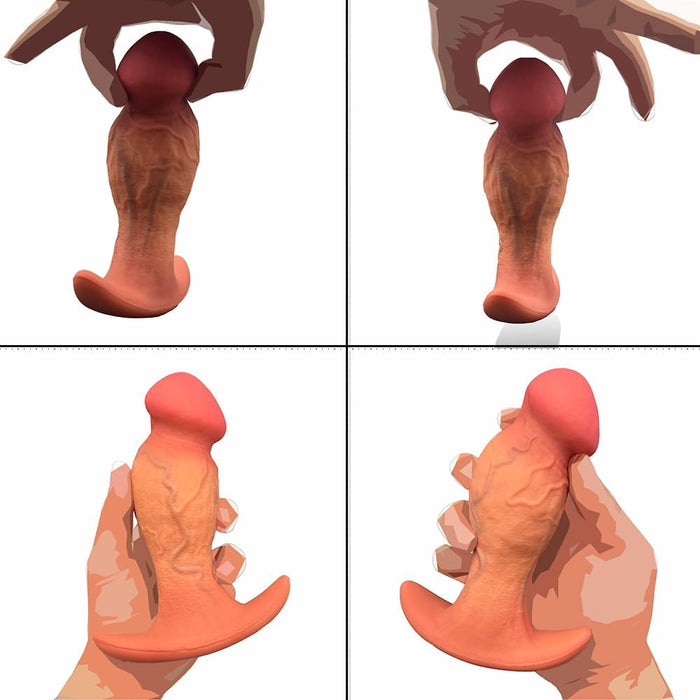 Реалистичный Dildo Acorn с сильной присоской и анкерной базой