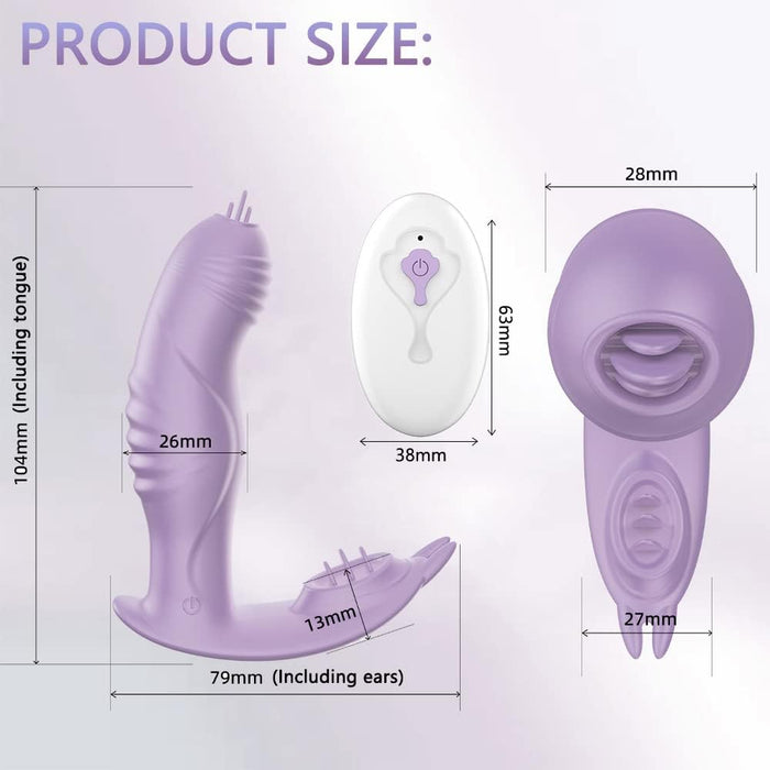 Kompakts G punkta un klitora vibrators ar 10 režīmiem un ūdens izturīgs dizains