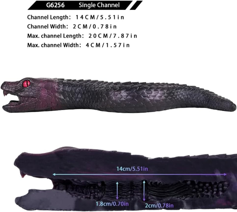 Реалистичный 3D мастурбатор в виде змеи с сильной присоской для уникальных ощущений