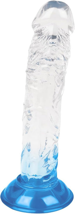 Dabisks dildo ar stipru piesūcekni, 22 cm, mīksts un elastīgs