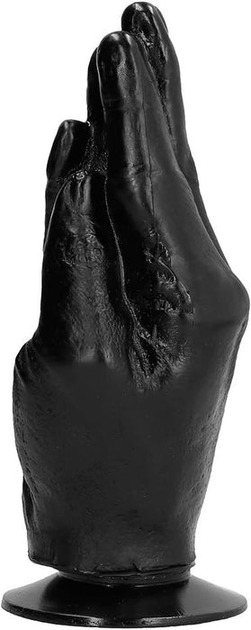 Melns X-Man dildo ar rokas formu un spēcīgu piesūcekni