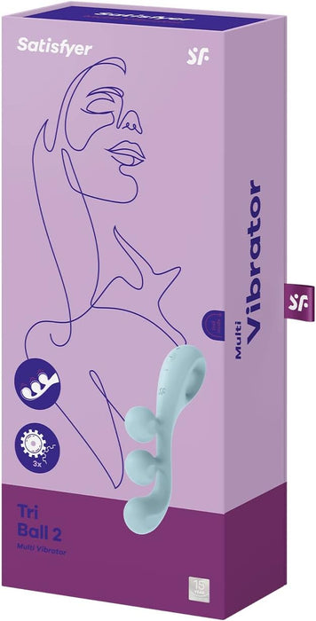 Tri Ball 2 – elastīgs vibrators trīskāršai klitora, vaginālajai un anālajai stimulācijai