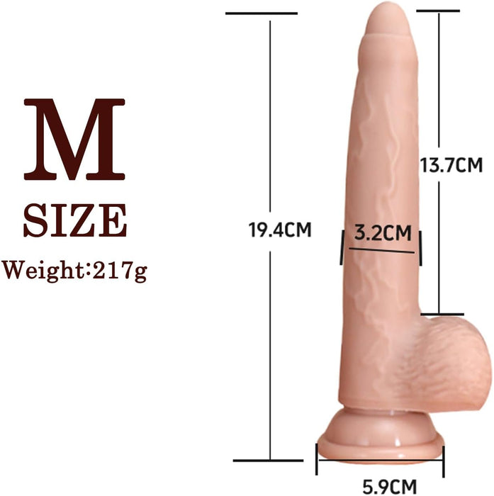 Reālistisks Dildo ar Stipru Piesūcekni – Dabiskas Formas Pieaugušo Rotaļlieta