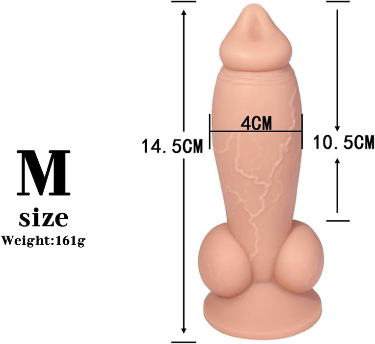 Reālistisks 14,5 cm dildo ar spēcīgu piesūcekni – elegants baudījums