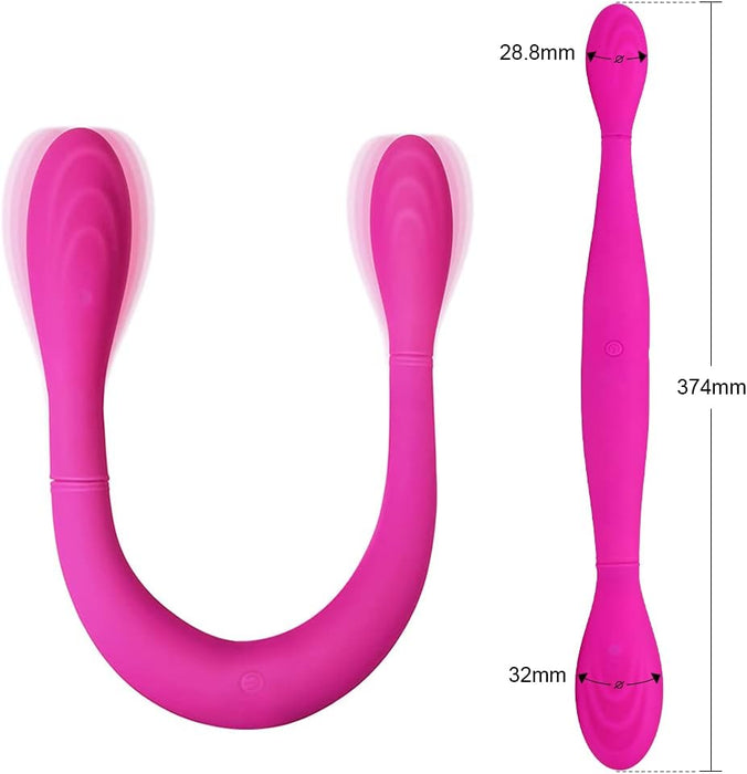 Universāls pāru vibrators ar 7 vibrācijas režīmiem, stimulējot klitoru un G punktu, ūdensizturīgs