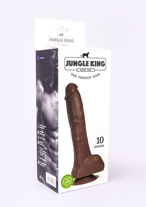 Melns Belgo Prism Jungle King Penisdildo ar spēcīgu piesūcekni 24 cm