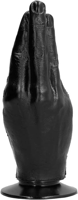 Melns X-Man dildo ar rokas formu un spēcīgu piesūcekni