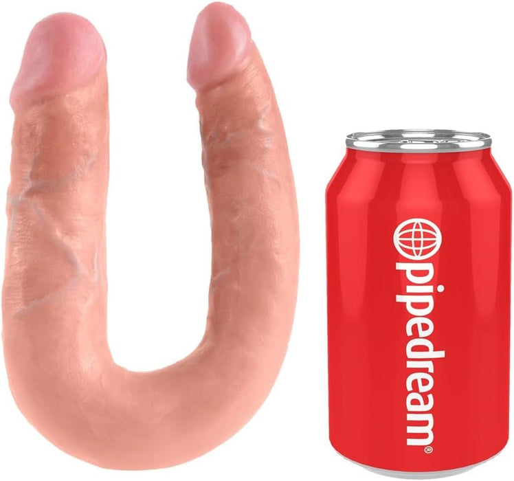 Двойной фаллоимитатор с сильной присоской и реалистичными деталями