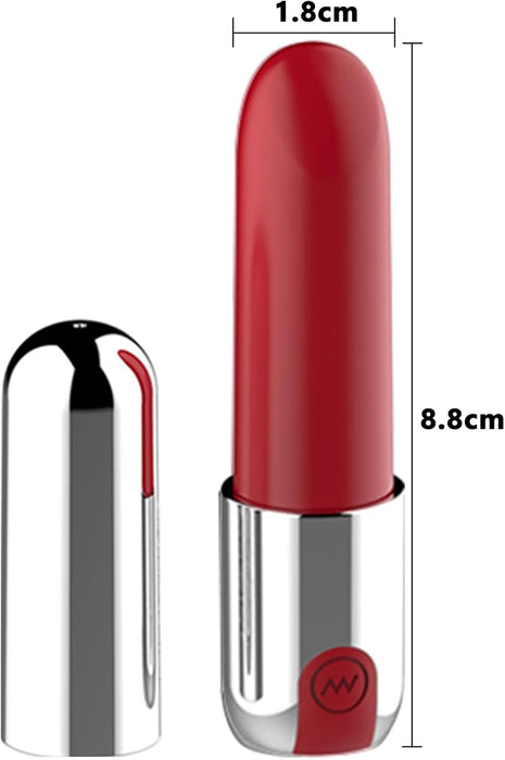 Мини-вибратор для женщин с сильной присоской и 10 режимами вибрации