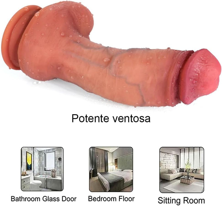 Реалистичный Tail дилдо 16 см с сильной присоской из силикона