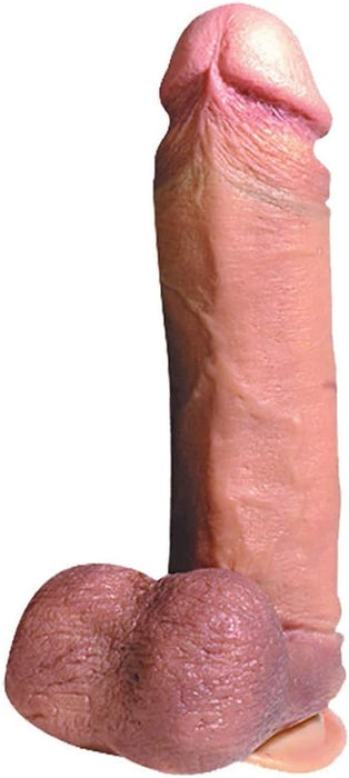 Черный реалистичный дилдо с сильной присоской и вибрацией