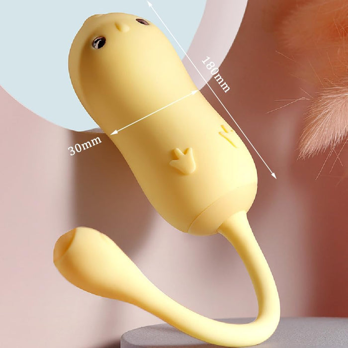 Мини-вибратор с сильной присоской и 8 режимами вибрации и электростимуляции, управляемый через приложение