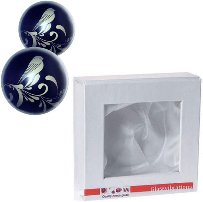 DARK SERIES Liebeskugeln Love Balls – Elegantiški melni stikla bumbiņas