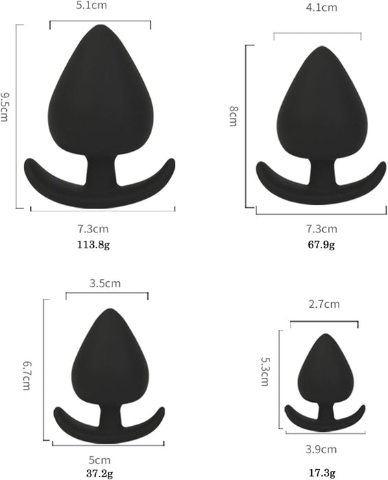 Silikona anālās bumbiņas 4 gab. komplekts – komforts un bauda