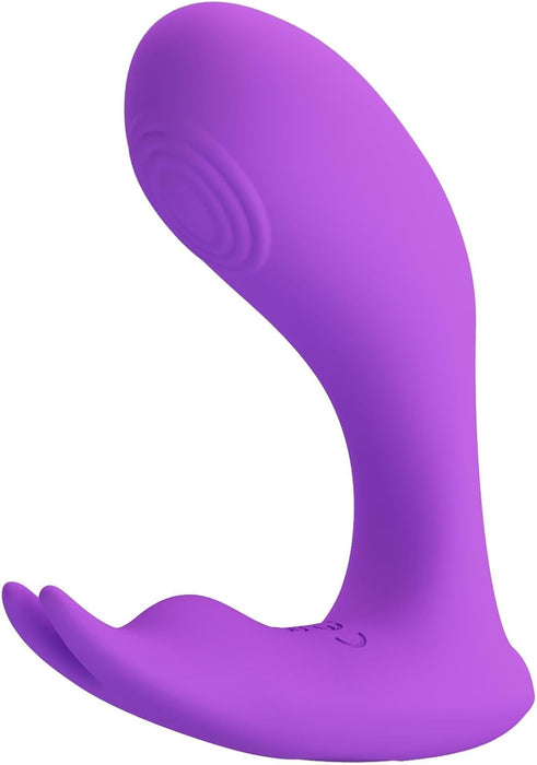 Idabelle pārnēsājamais vibrators ar tālvadību un 12 vibrācijas režīmiem, violetā krāsā