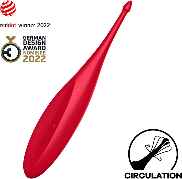 Вибратор Twirling Fun с сильной присоской и 12 программами вибрации