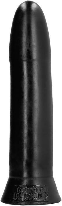 Гибкий и мягкий анальный дилдо черного цвета с сильной присоской – один размер