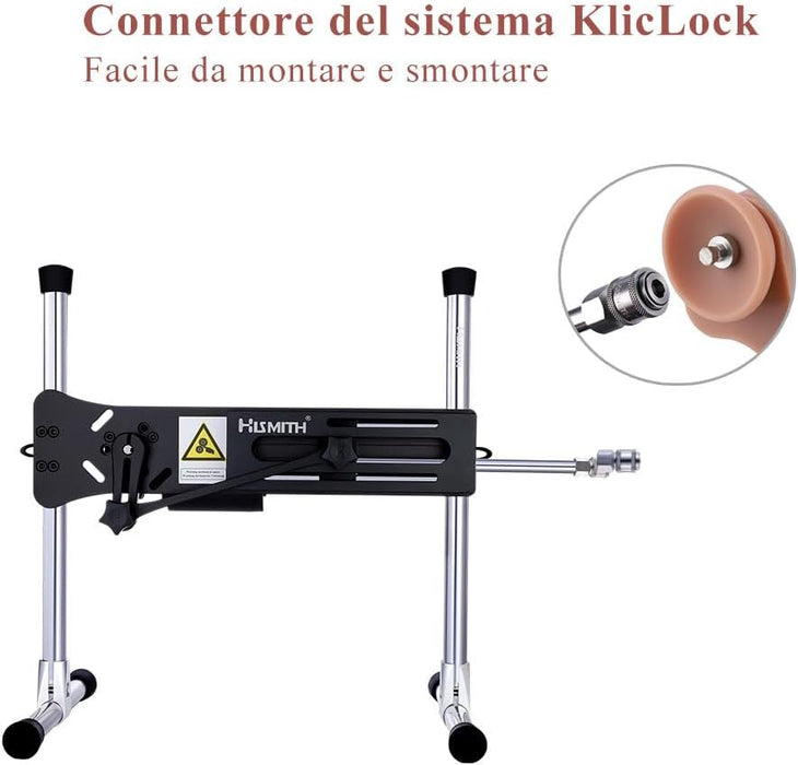 23 cm silikona dildo ar spēcīgu piesūcekni un KlicLok sistēmu