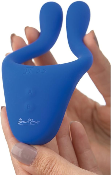 Universāls zils pāru vibrators ar 7 vibrācijas programmām un klusumu