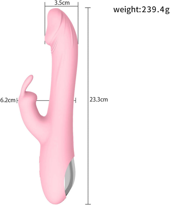 3-в-1 Вибратор с Клиторальной Стимуляцией и 10 Режимами Вибрации с сильной присоской