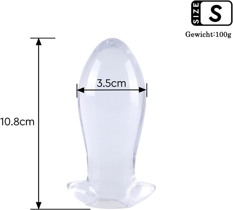 Analais Dildo ar 4 Izmēriem un Ergonomisku Dinozaura Olu Dizainu