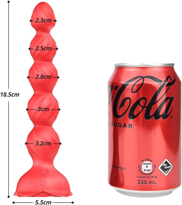 Анал-вибратор с 10 режимами вибрации и пультом дистанционного управления с сильной присоской