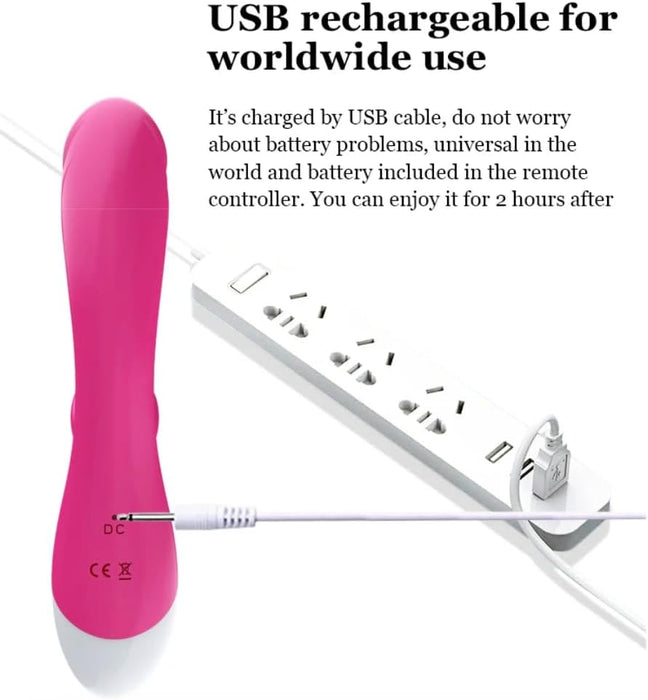 Vibrators zaķim ar apsildes funkciju – klitora un G punkta stimulācija